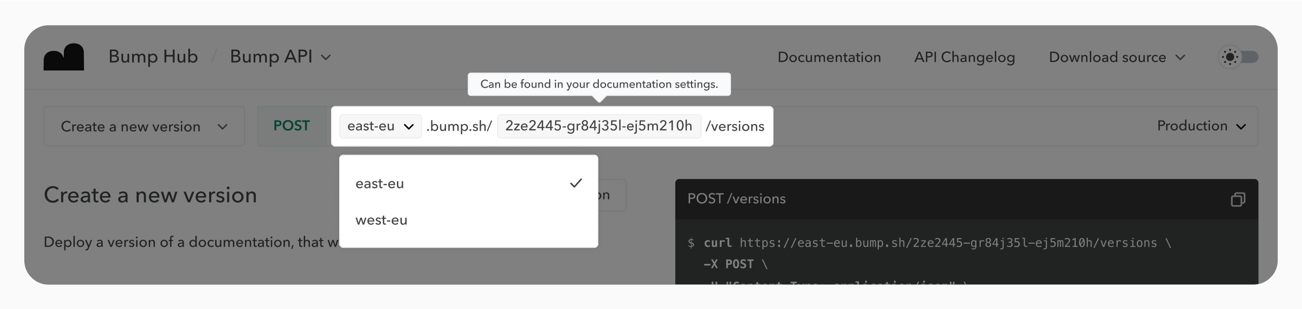 Server variable topbar example